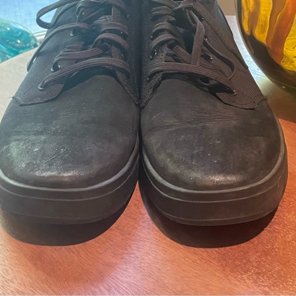 Timberland Davis Square Mid Top Chukka Sneakers Blackout Men’s 12 Leather Nubuck - Picture 7 of 12